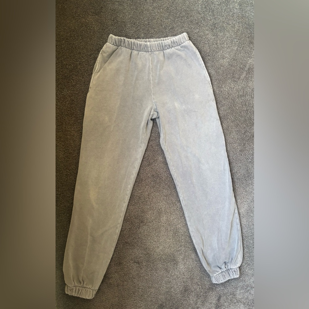 Brandy Melville Gray Textured Pants….small dot…. May come out…